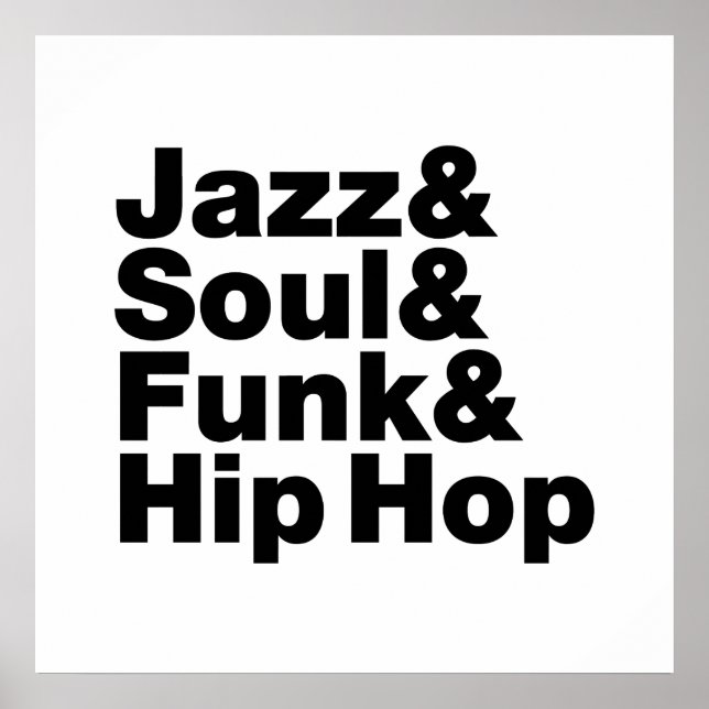 Jazz & Soul & Funk & Hip Hop Poster (Vorne)