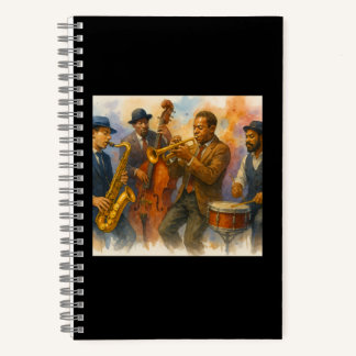 Jazz Spiralnoteook Notizbuch