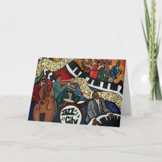 Jazz-Stadt-Karte Karte