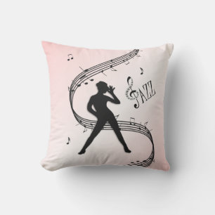 Jazz-Tanz Rosa Musik Outdoor-Kissen Kissen