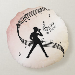Jazz-Tanz Rundes Kissen