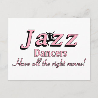 Jazz Tänzer haben alle richtigen Bewegungen Postkarte