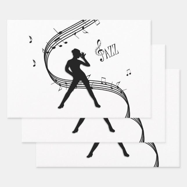 Jazz-Tänzermusik Geschenkpapier Set (Set)