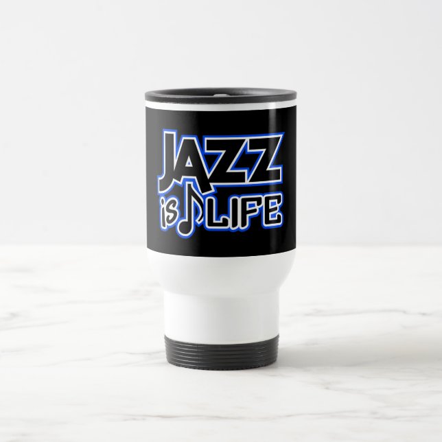 Jazz-Tasse - wählen Sie Stil & Farbe Reisebecher (Mittel)