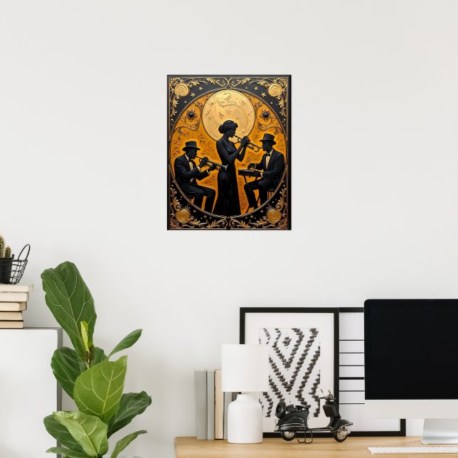 Jazz Trio Poster (Heimbüro)