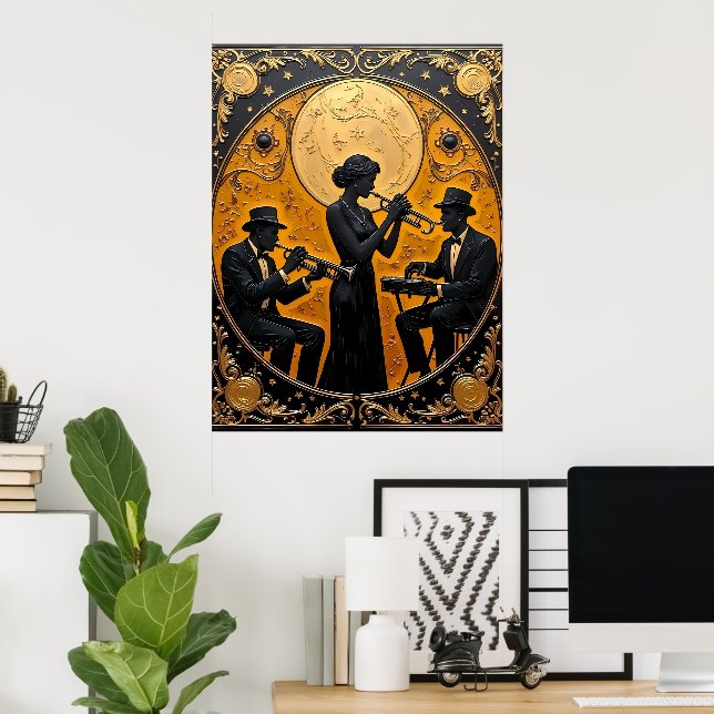 Jazz Trio Poster (Heimbüro)