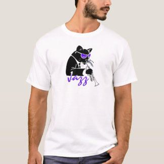 Jazz-Trompete-coole Katze T-Shirt