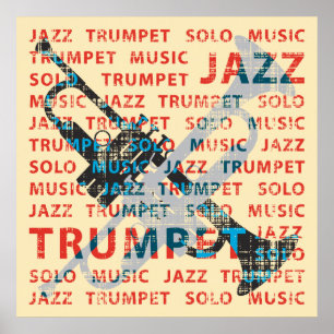 Jazz-Trompete Poster