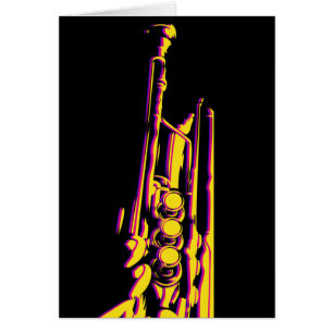 Jazz-Trompeters-Karte