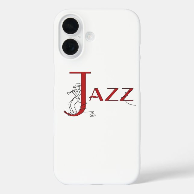 Jazz Trumpet Red Phone Case (Rückseite)