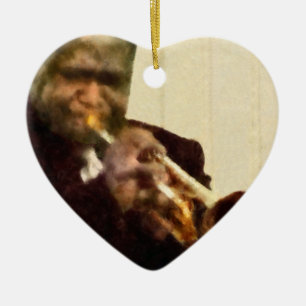 Jazz Trumpeter Keramikornament