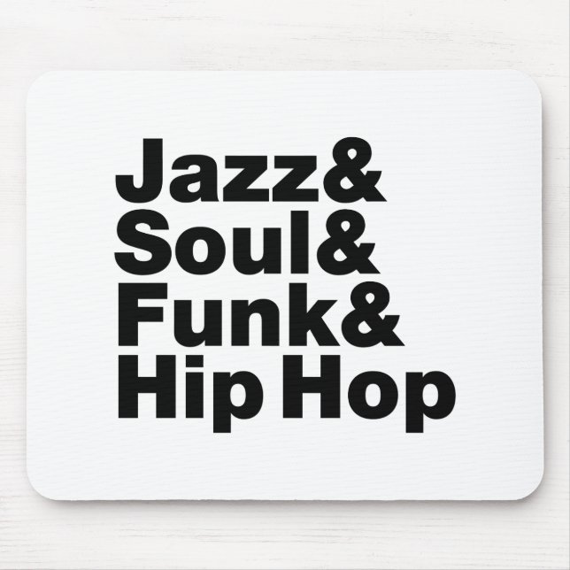 Jazz u. Soul u. Funk u. angesagtes Hopfen Mousepad (Vorne)