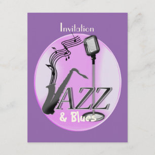 Jazz und Blues als Party Einladung