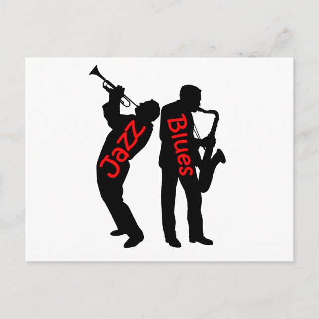 Jazz und Blues Postkarte (Vorderseite)