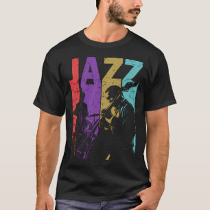 Jazz und mehr Jazz - Typografisches Retro-Design T-Shirt