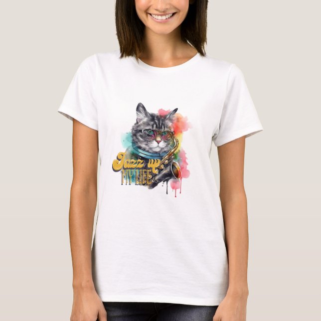 Jazz Up My Life Kitty T-Shirt (Vorderseite)