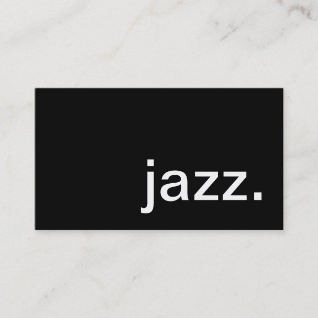 Jazz Visitenkarte (Vorderseite)