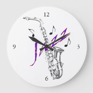 Jazz-Wanduhr Große Wanduhr