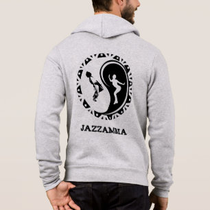 Jazzambia Yin Yang Zip Hoodie Männer