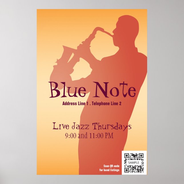 Jazzband für Poster Template Event (Vorne)