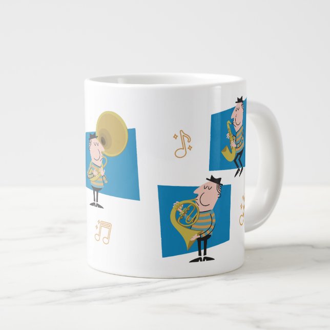 Jazzband Jumbo-Tasse (Vorderseite Rechts)