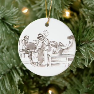 Jazzband-Kunst Keramik Ornament