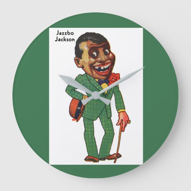 Jazzbo Jackson Große Wanduhr (Vorderseite)