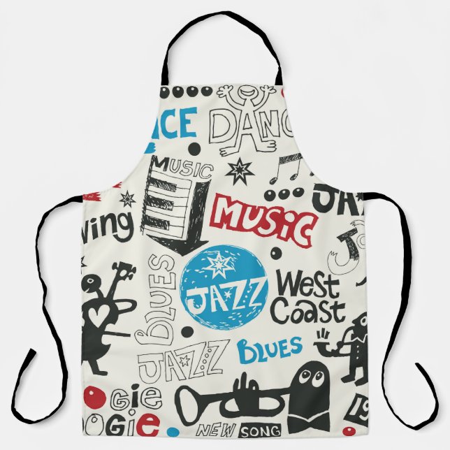 Jazzdoodle-Mischung Schürze (Vorderseite)