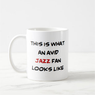 Jazzfan, begeistert kaffeetasse