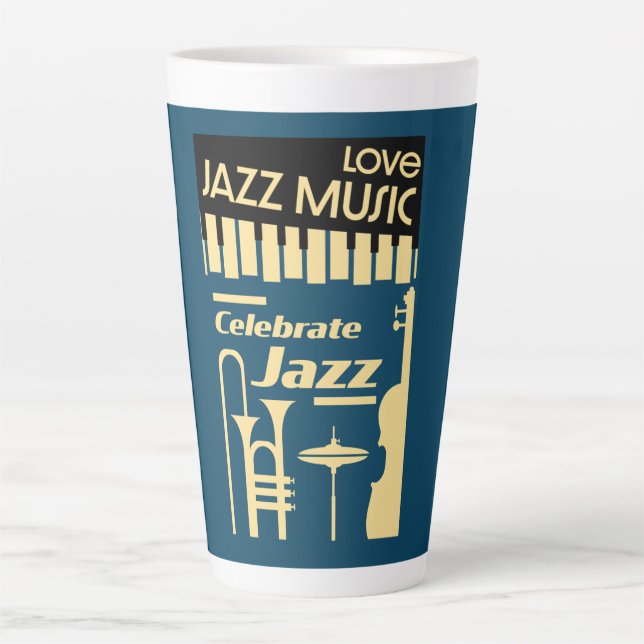 Jazzfestivals und Konzerte Milchtasse (Vorderseite)