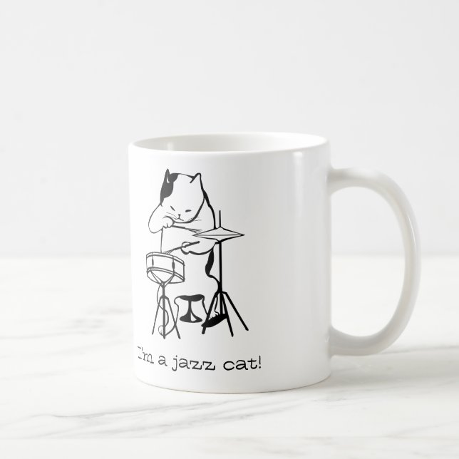 Jazzige Cat-Tasse Kaffeetasse (Rechts)