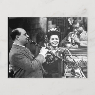 Jazzmusik im alten französischen Viertel Postkarte