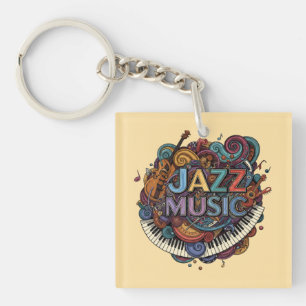 Jazzmusik Schlüsselanhänger