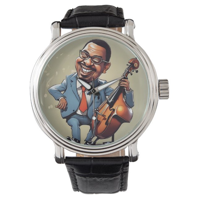 Jazzmusiker Armbanduhr (Vorderseite)