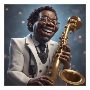Jazzmusiker Fotodruck