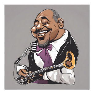 Jazzmusiker Fotodruck