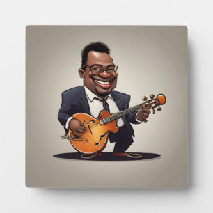 Jazzmusiker Fotoplatte