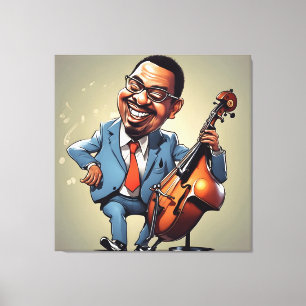 Jazzmusiker Leinwanddruck
