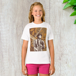 Jazzmusiker mit Saxophon T-Shirt