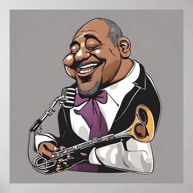 Jazzmusiker Poster (Vorne)