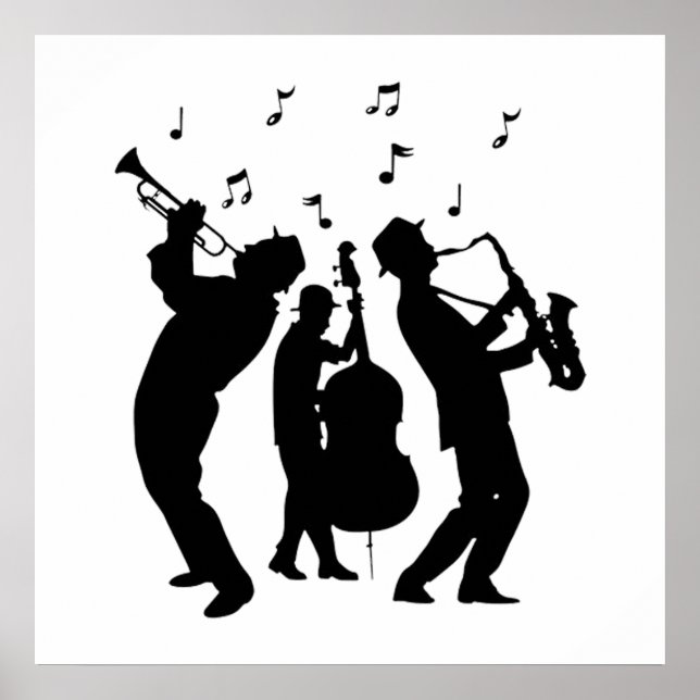 Jazzmusiker Poster (Vorne)