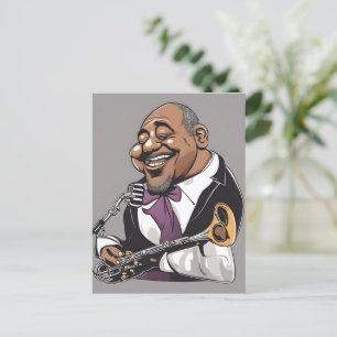 Jazzmusiker Postkarte
