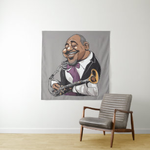 Jazzmusiker Wandteppich