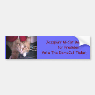 Jazzpurr DemoCat für Pres Autoaufkleber