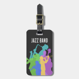 Jazzspieler, Jazzabendfest, Konfitüre, Konzert Gepäckanhänger