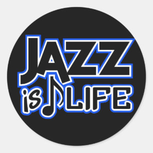 Jazzsticker Runder Aufkleber
