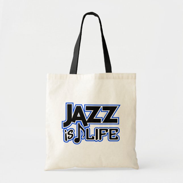 Jazztasche - wählen Sie Stil & Farbe Tragetasche (Vorne)