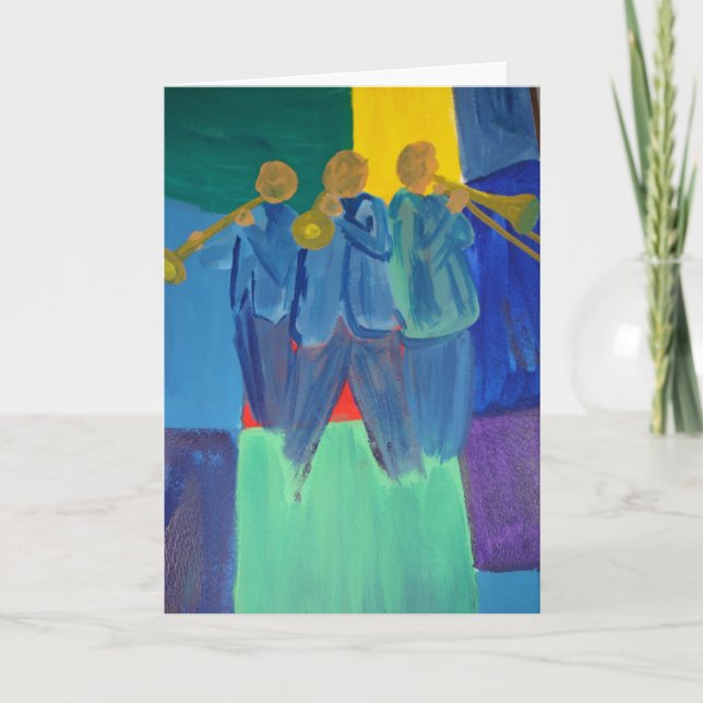 Jazztrio Karte (Vorderseite)