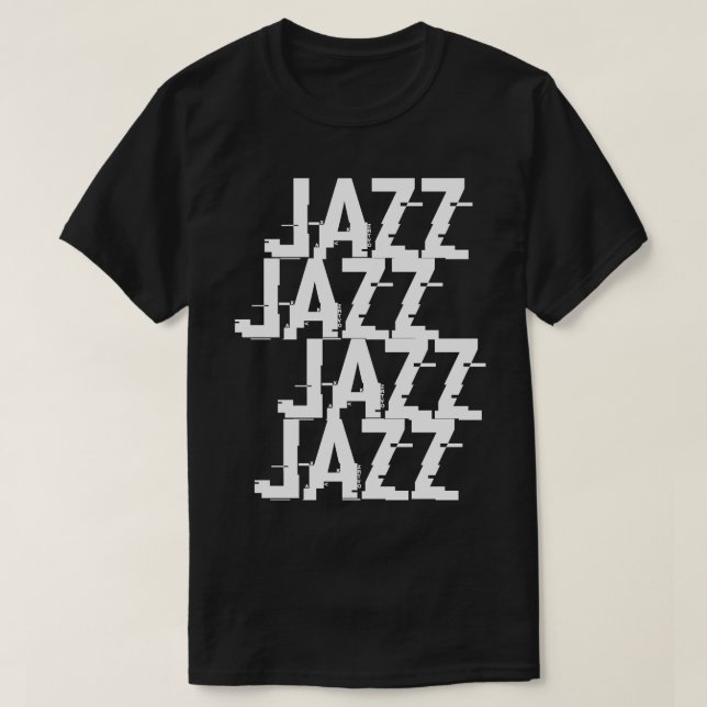 Jazztypografie T-Shirt (Design vorne)