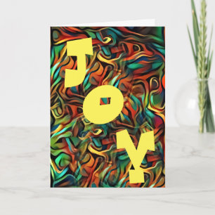 Jazzy Abstrakt Joy Weihnachtskarte Karte